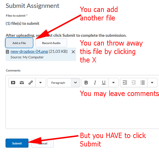 D2L Dropbox Submit