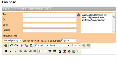 Web Mail Compose