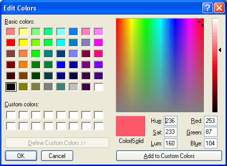 Edit Colors