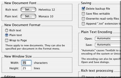 Mac TextEdit
