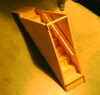 A-Frame  staircase removed
