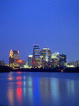 Austin Skyline at night