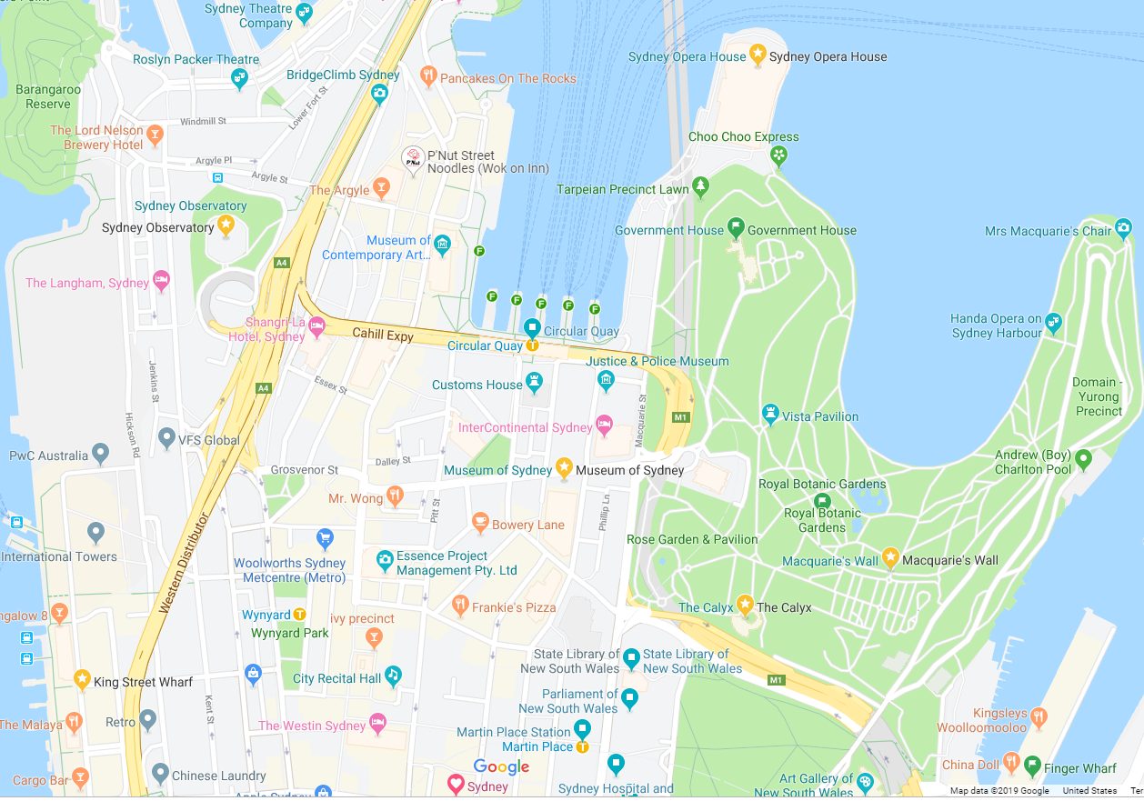 Sydney map