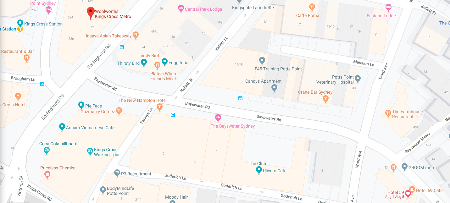 Sydney map