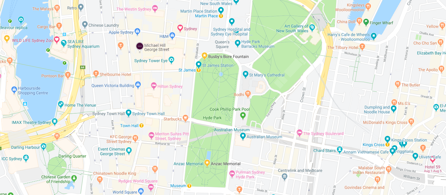 Sydney map