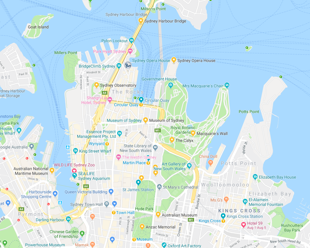 Sydney map