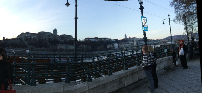 Danube River, looking at Buda