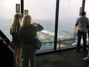 From the Hancock Observation Deck, in Chicago
