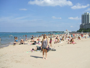 Oak Street Beach in Chicago