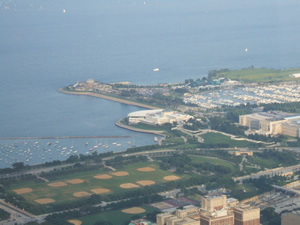 View of the Museum campus from the Willis Tower