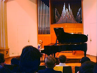Diane Playing at the Winner's Recital