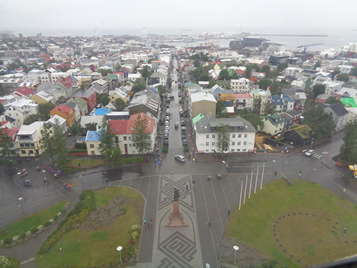 views from Hallgrímskirkja clock tower