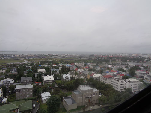 views from Hallgrímskirkja clock tower