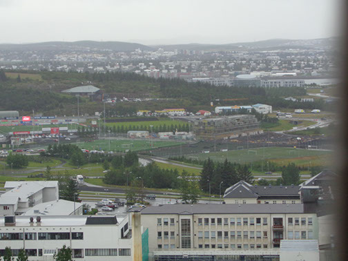 views from Hallgrímskirkja clock tower