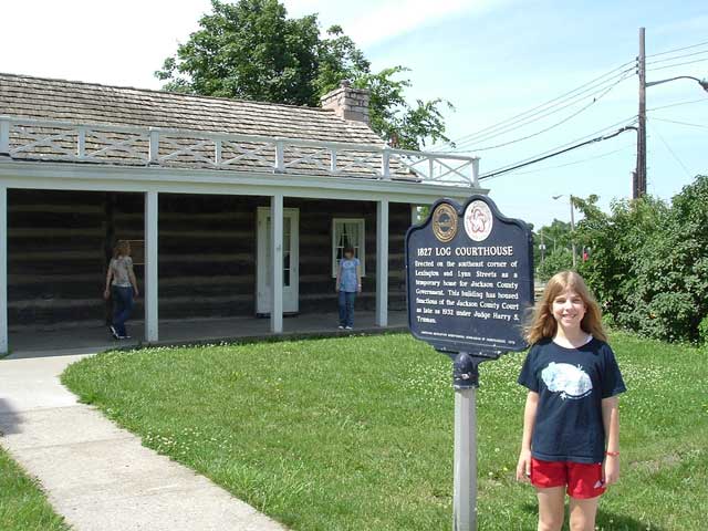 Diane at the 1827 Log Courthouse