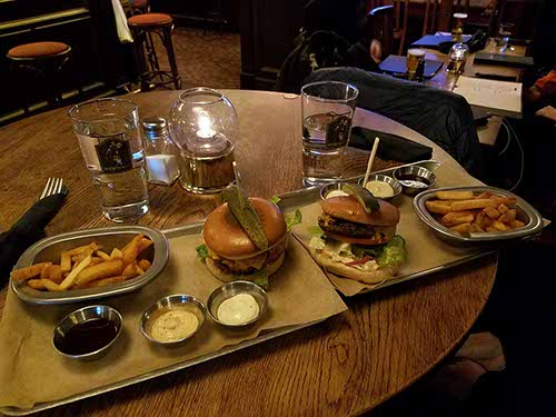John Scott's pub, for dinner
