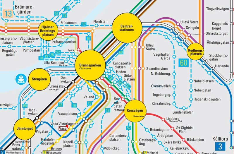 Gothenborg transport map