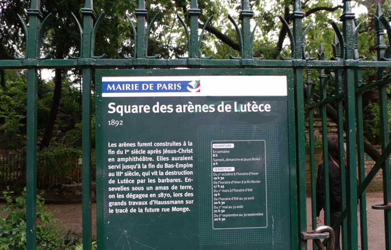 Arènes de Lutèce