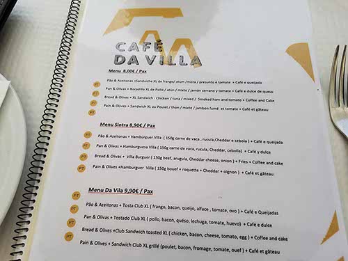 Sintra, Cafe da Vill