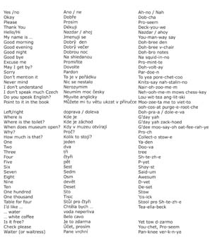 Czech Language Crash Course