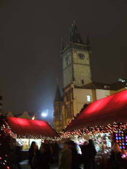 Night view of Clock Tower, Staré Mesto Old Town, Prague
