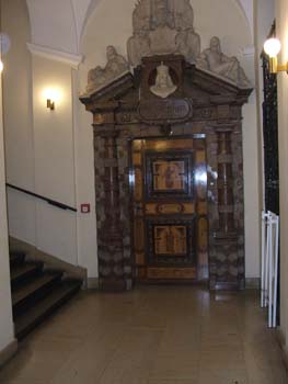 Door to chambers in Clock Tower, View from top of Clock tower, Staré Mesto Old Town, Prague