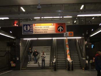 Prague Metro Station