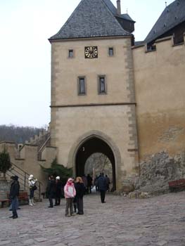 Clock tower at Karlstejn