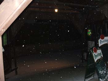 Snow outside of Pod Drací Skálou , Karlstejn