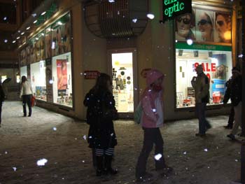 Snow at Národní 