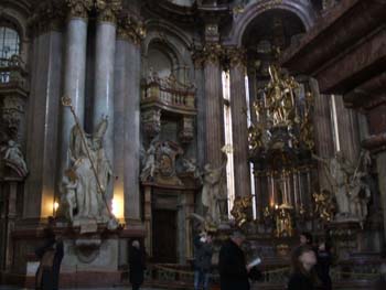 Interior of St Nicholas of the Little Quarter (Sv. Mikuláše), Prague