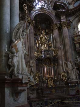 Interior of St Nicholas of the Little Quarter (Sv. Mikuláše), Prague