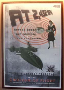Museum of Flight,  Blackbird poster