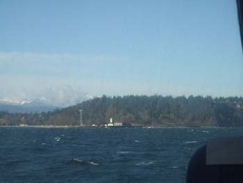 Lighthouse between Seattle and Victoria.