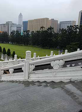 Liberty Square... this included the National Theater, National Concert Hall, Freedom Park, and Chang Kai-shek memorial. We saw the changing of the guard, and wandered the gardens, by the lily ponds, waterfall, bridges, and koi.