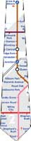 London Tube (Subway) Map Tie