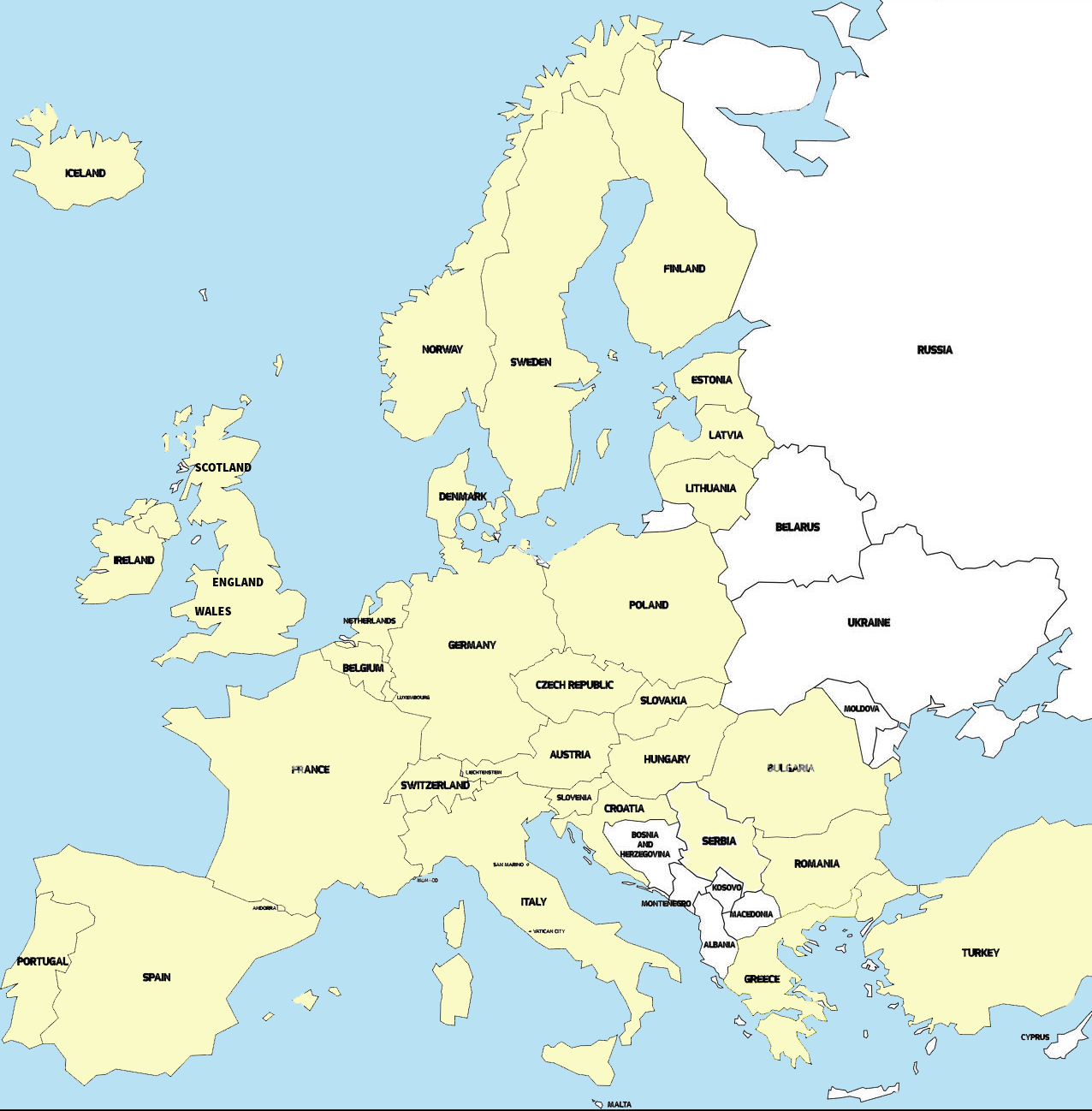 Map of Europe