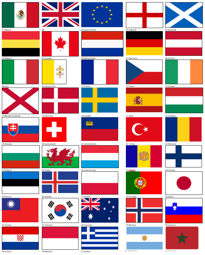 Visited Flags
