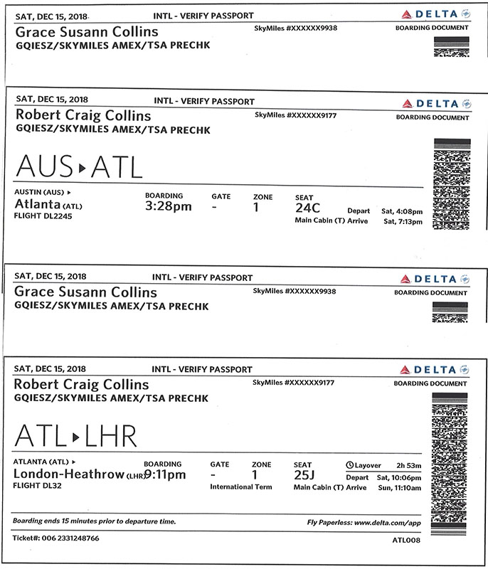 Boarding Passes