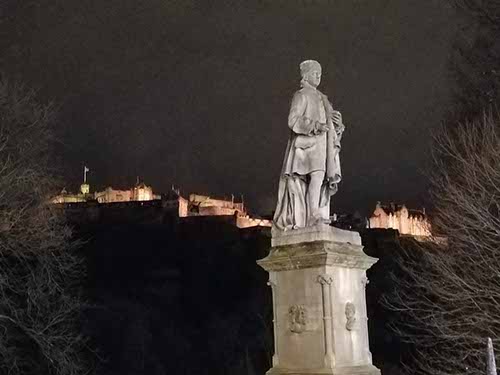 Looking up at Edinburgh Castle, Edinburgh