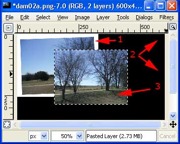 the GIMP layers
