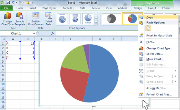 Copy chart