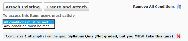 Add additional conditions?