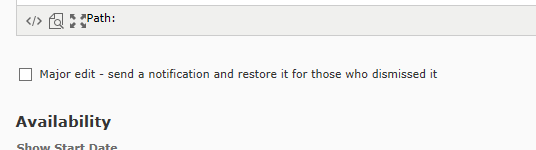restore dismissed news item