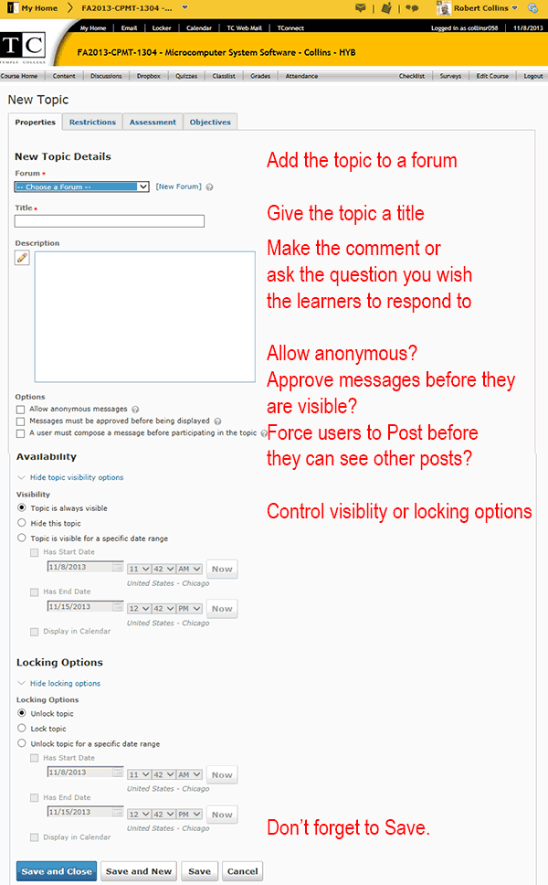 Create Topic