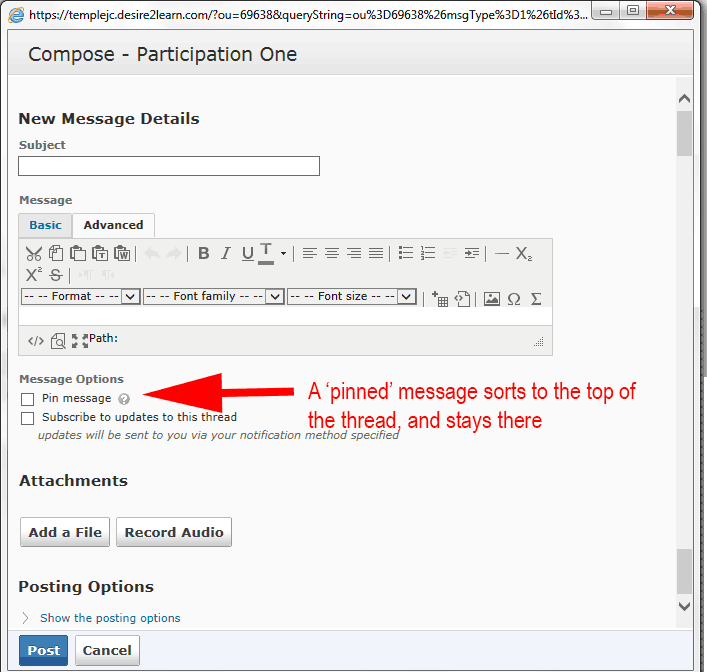 Compose discussion