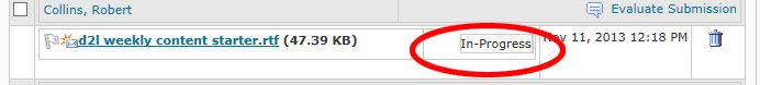 TurnItIn in progress