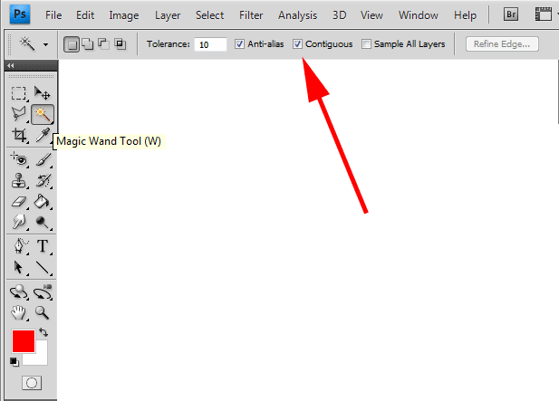 Photoshop Magic Wand