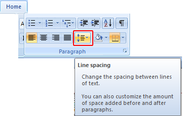 2007 Line Spacing