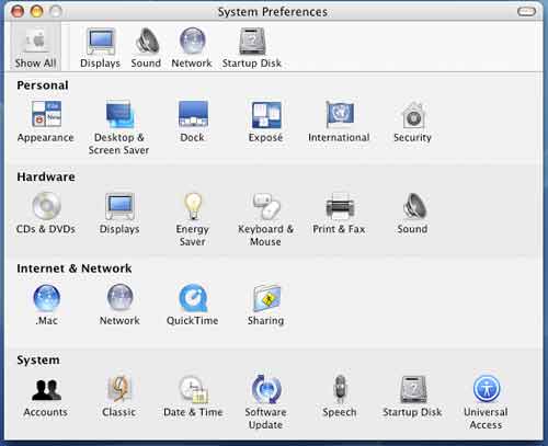 mac preferences